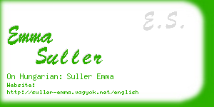 emma suller business card